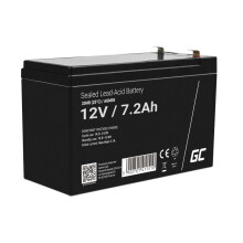 Bezúdržbová baterie Green Cell AGM VRLA 12V 7,2Ah pro alarmy, pokladny, hračky