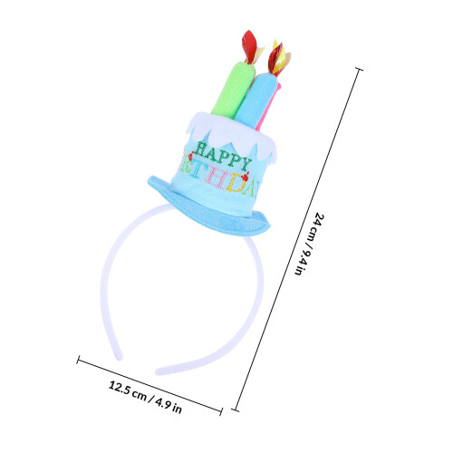 Blauwe Feestelijke Cake Haarband Voor 1