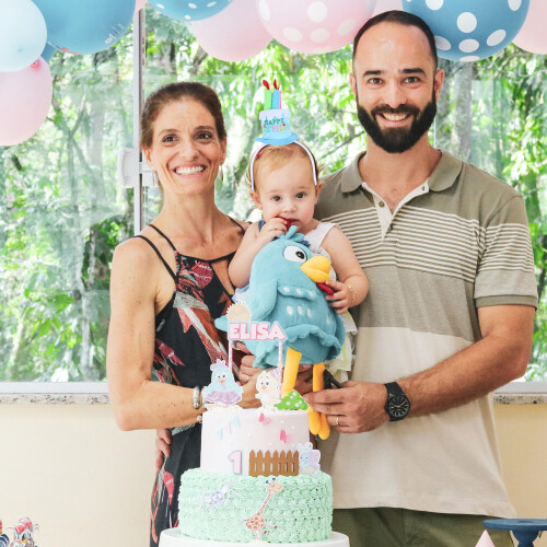 Blauwe Feestelijke Cake Haarband Voor 2