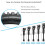 Single hole tube support bicycle stroller single support 12-26 inch folding side bracket single hole partial support + tools 4