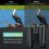 12x42 Binoculars - BAK4 - Waterproof - Compact - Large Eyepiece - Black 4