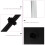 1St Wall Mount Haardrogerrek Compact Met Aluminium Frame 6