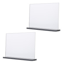 2St Kleurrijke T- Acryl Bordhouder Voor Prijsetiketten