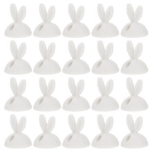 20St Rabbit Kabelhouder Tpr Desktop Organizer Kabelclips Wit