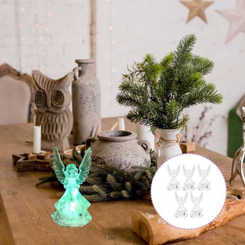 5Stk Luminose Lampe Transparent Xmas Festdeko