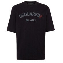(L, Black) DSquared2 Mens Milano Logo T-Shirt