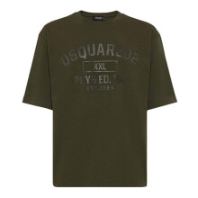 (M, Military Green) DSquared2 Mens Phys Ed Military Logo T-Shirt