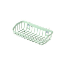 (Navy blue) Bathroom Shelf 26*10*6cm Adhesive Storage Rack Hooks Kitchen Home Decoration Corner Shower Shelf Rack Storage Rack Accessories