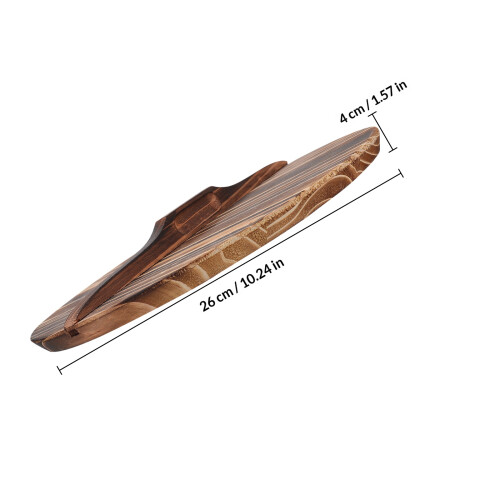1Stk Holzdeckel Für Kochtöpfe, Feuchtigkeitsresistent Und Elegant 1