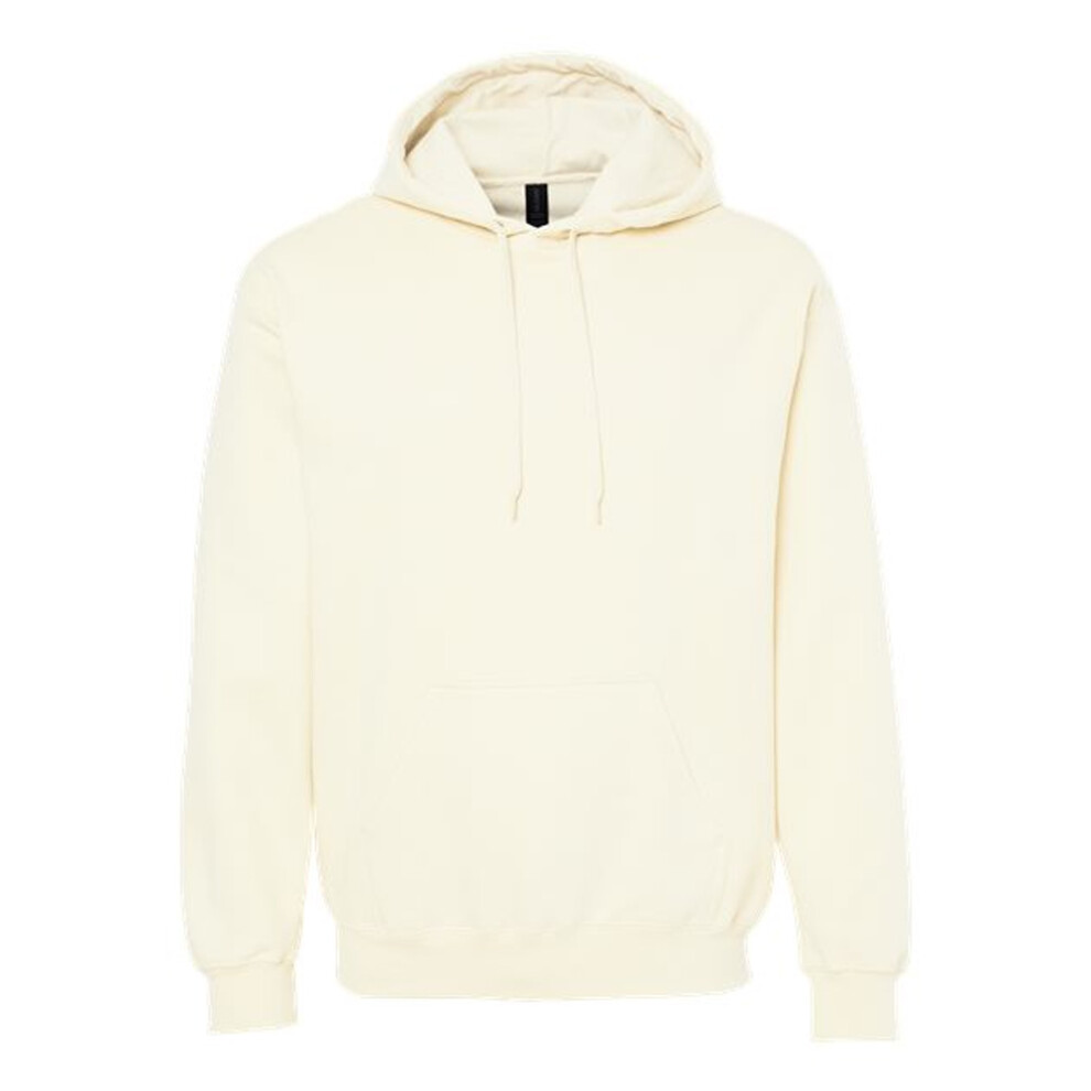 Gildan (4Xl, Off White) Unisex Adult Softstyle Fleece Midweight Hoodie