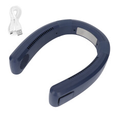 Ventilador portátil para usar no pescoço, com tecnologia de resfriamento turbo sem lâminas, fluxo de ar circulado em 360 e bateria de 4000mAh,