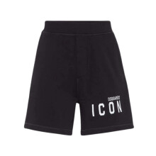 (XS, Black) DSquared2 Mens Icon Logo Shorts