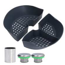 Accesorio antiadherente Thermomix, separador de silicona para una cocción al vapor mejorada, acero inoxidable reforzado con diseño de chimenea para
