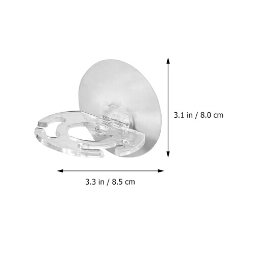 5St Compacte Tandborstel Rek Met Suction Cup Design 1