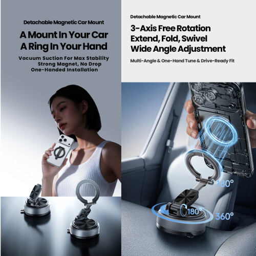 Universal Magnetic Phone Mount Support Holder with-Orange 1
