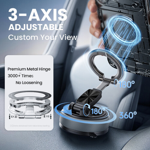 Universal Magnetic Phone Mount Support Holder with-Orange 2