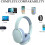 Ασύρματα ακουστικά Bluetooth Over Ear Ακουστικά με ακύρωση θορύβου Ακουστικά Over He 2