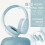 Ασύρματα ακουστικά Bluetooth Over Ear Ακουστικά με ακύρωση θορύβου Ακουστικά Over He 4