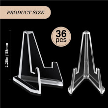 Acrylic Easel Display Stand, 180 Packs, Perfect for Displaying Sports Cards, Coins, Medals and More