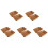 10 Pcs Rectangular Basket for Table or Counter Display for Bread,Fruits and Vegetables Wicker Baskets for Markets,Bakery 1