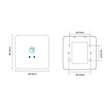 5X Infraröd Installation Kontaktlöst Infrarött Dörrlås No Touch Sensor Exit-Knapp IR Dörröppnare Dörrklocka B