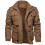 (XXL, Khaki) Men's Winter Jacket Jacket Thickened Heating Puppet Coat 1