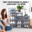 4x Shoe Storage Box, Clear Transparent Shoe Storage Boxes Hard Plastic Stackable Organiser Containers Bins Grey 2