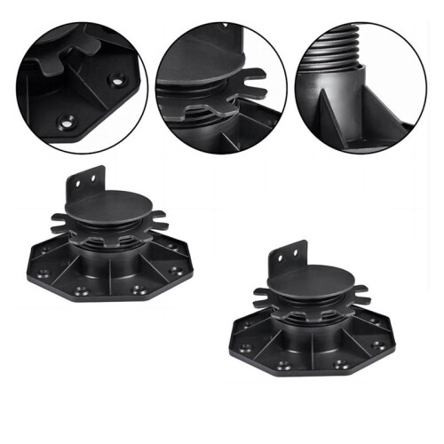 20Pack Adjustable Deck Support Pedestal Deck Foundation Base Support for Floating Deck Platform Deck Floor Height