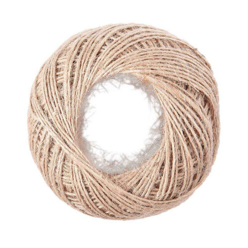 8pcs 100 Meter - Natural Textured Hessian Jute Twine String 1mm