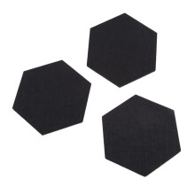 24 Pack Memo Board Decorative Notice Board Hexagon Bulletin Board, Cork Board Tiles(20 X 17 cm)