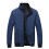 (M, Black) New Spring Men Jacket Coats Casual Solid Color Jackets Stand Collar Me 1