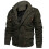 (M, Beige) Men's Winter Jacket Jacket Thickened Heating Puppet Coat 3