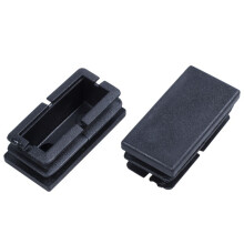 80 Peças de Tampas de Fechamento Retangulares de PláStico Preto InserçõEs 20 mm X 40 mm