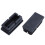 80 Pcs Black Plastic Rectangular Blanking End Caps Inserts 20mm X 40mm 1