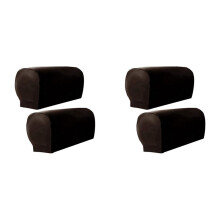 Housses de Bras de Fauteuil, 8 PièCes Housse D'Accoudoir en Cuir PU Ultra ÉPais et Doux pour Fauteuils Inclinables CanapéS Chaises B