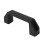 3X Black 90 mm 8.9 cm Hole Spacing Plastic Cabinet Drawer Pull Handle 3