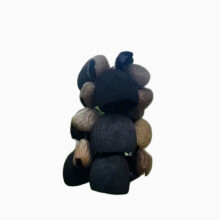 Clochette artisanale en coquille de fruit naturelle, graine de fruit, clochette à remontoir, décoration pour sac de fruits à souhaits