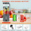 Φορητό μπλέντερ για smoothies και milkshakes, λειτουργία αυτοκαθαρισμού που εξασφαλίζει 6