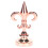 Φινιάλ Fleur De Lis από πλακόστρωτο για διακοσμητική χρήση, η σφραγίδα λαβής με κερί 1
