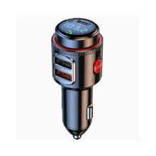 Nouveau lecteur Bluetooth pour voiture, charge rapide QC3.0, chargeur de voiture Bluetooth avec émetteur FM et chargeur de voiture.