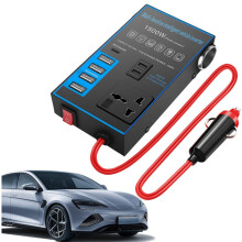 Convertisseur allume-cigare 12V/24V vers 220V haute puissance pour camions et véhicules, transformateur et prise de courant