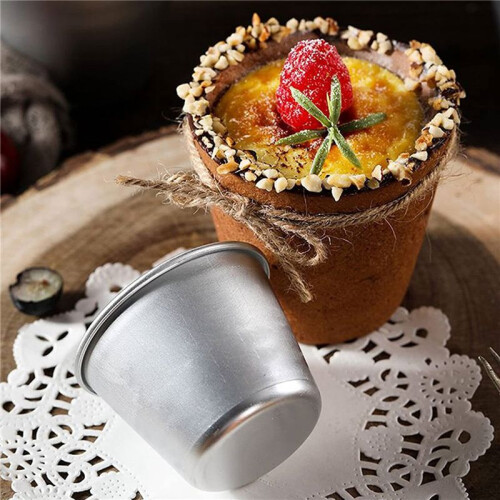 20X Puddingformar för Bakning, Miniformar för DIY-Matlagning Puddingkoppar ÄGgtårtform Muffinsform Cupcake-Pajform 1