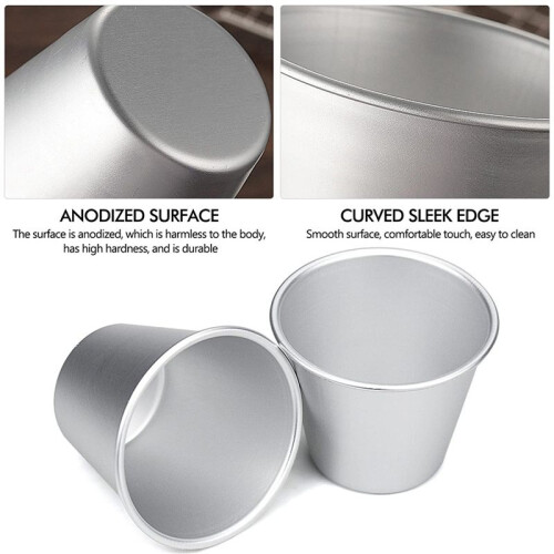 20X Puddingformar för Bakning, Miniformar för DIY-Matlagning Puddingkoppar ÄGgtårtform Muffinsform Cupcake-Pajform 2