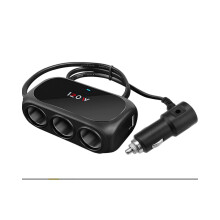Kfz-Ladegerät für Zigarettenanzünder, ein bis drei Anschlüsse zum Laden von Mobiltelefonen, USB-Kfz-Ladegerät 12V