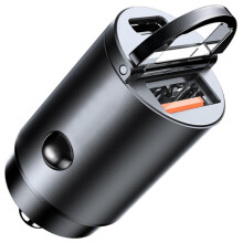 Unsichtbares Autoladegerät mit superschneller Ladefunktion, Zigarettenanzünder-Adapter (1 auf 2), geeignet für Huawei und Apple
