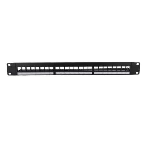 1Unshielded Patch Panel Metall 19 Zoll Hitzebeständig