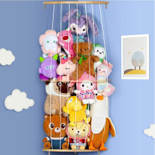 Teddy Storage,Wood Soft Toy Storage,Corner Teddy Bear Storage Hanging Shelves