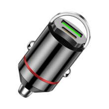 USB-Autoladegerät mit 2 Anschlüssen, Zigarettenanzünder, USB-C-Ultra-Charge-Schnellladefunktion für 12-V- und 24-V-Steckdosen, Schnelll