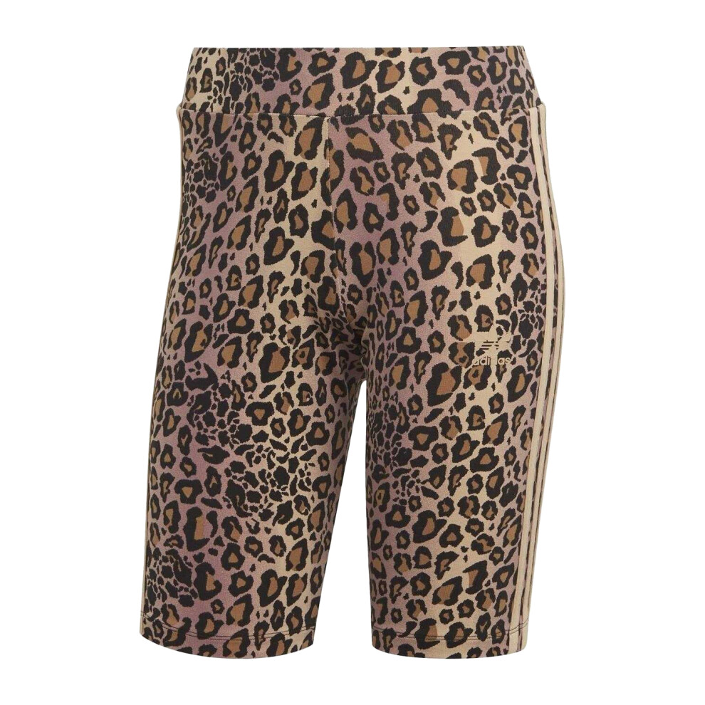 Adidas Womens/Ladies Leopard Print Cycling Shorts