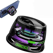 Magnetický Bluetooth reproduktor, RGB barevná světelná show - 3D prostorový zvukový efekt, stojánek na telefon kompatibilní s iPhone, A